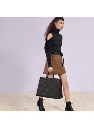 #M44925 Louis Vuitton 2020 Monogram Empreinte Giant Onthego GM-Black