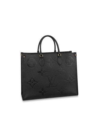 #M44925 Louis Vuitton 2020 Monogram Empreinte Giant Onthego GM-Black