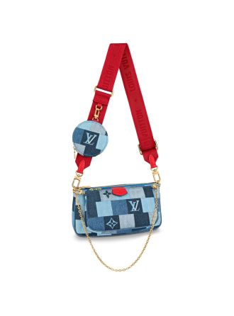 #M44990 Louis Vuitton 2020 Monogram Denim Multi Pochette Accessoires