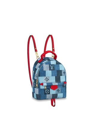#M45043 Louis Vuitton 2020 Monogram Denim Palm Springs Mini Backpack