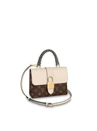 #M45155 Louis Vuitton Monogram Canvas Locky BB-Creme Beige