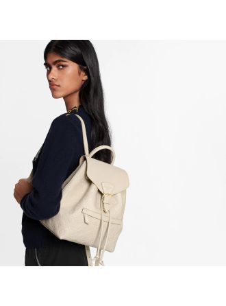 #M45397 Louis Vuitton 2020 Monogram Empreinte Montsouris Backpack-Cream