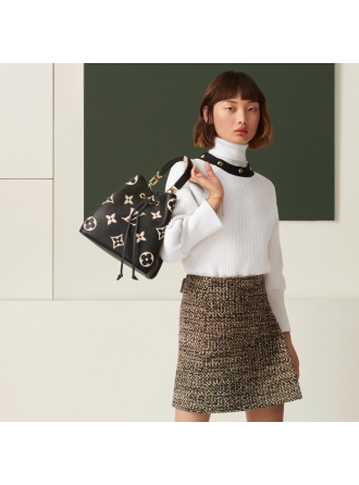 #M45497 Louis Vuitton Monogram Empreinte NéoNoé MM-Black