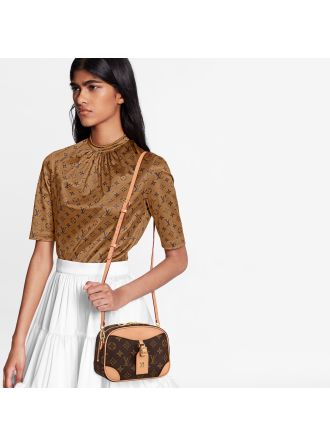 #M45528 Louis Vuitton Monogram Canvas Deauville Mini