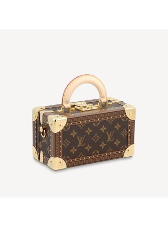 #M45673 Louis Vuitton Monogram Coated Coffret Trésor 20 Valisette Trésor