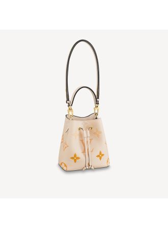 #M45716 Louis Vuitton Monogram Empreinte NéoNoé BB Bucket Bag-Cream