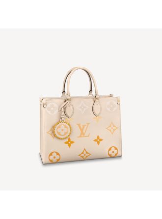 #M45717 Louis Vuitton Monogram Empreinte By The Pool Collection OnTheGo MM-Cream