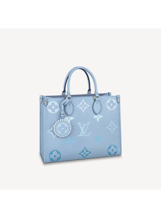 #M45718 Louis Vuitton Monogram Empreinte By The Pool Collection OnTheGo MM-Blue