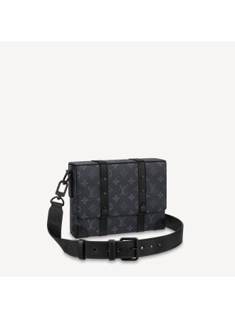 #M45727 Louis Vuitton Monogram Eclipse Trunk Messenger