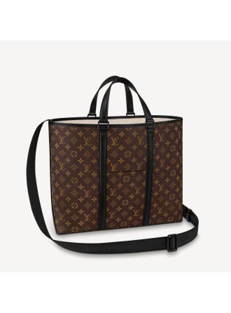 #M45733 Louis Vuitton Monogram Macassar Week-End Tote GM