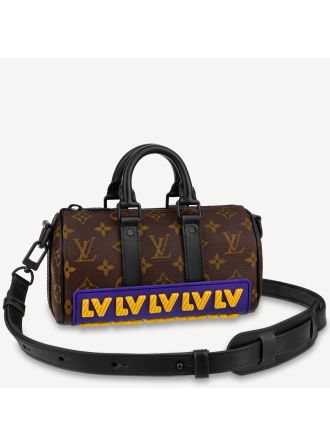#M45788 Louis Vuitton Monogram Coated LV Rubber Keepall XS