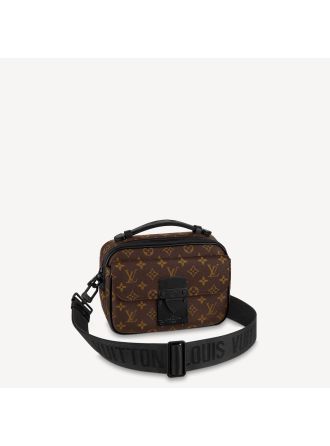 #M45806 Louis Vuitton Monogram Macassar S Lock Messenger