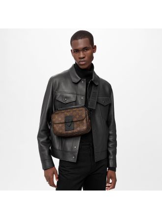 #M45806 Louis Vuitton Monogram Macassar S Lock Messenger