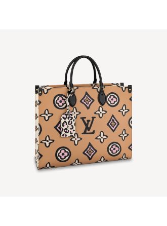 #M45814 Louis Vuitton Monogram Coated OnTheGo GM Tote Bag