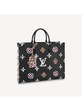 #M45815 Louis Vuitton Monogram Coated OnTheGo GM Tote Bag