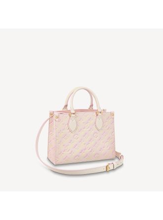 #M46168 Louis Vuitton Monogram Empreinte OnTheGo PM Tote