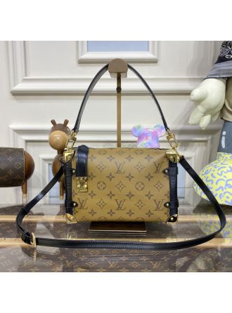 #M46358-2 Louis Vuitton Monogram Canvas Side Trunk PM Handbag