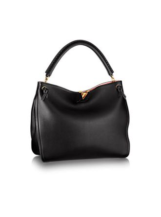 #M50326 Louis Vuitton 2015 TOURNON Soft Leather Handbag-Black