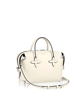 #M50345 Louis Vuitton 2015 GARANCE Soft Leather Handbag-White