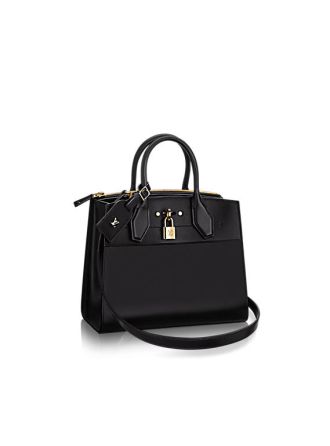 M51028 Louis Vuitton 2015 Calf Leather City Steamer PM - Black