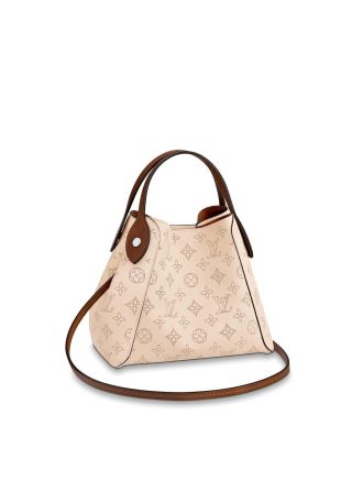 #M51950 Louis Vuitton Mahina Leather Hina PM-Crème Beige