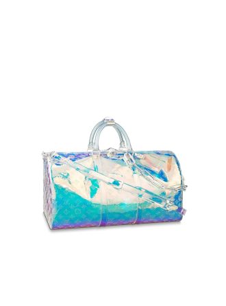 #M53271 Louis Vuitton 2019 Monogram-embossed PVC Keepall Bandouliere 50