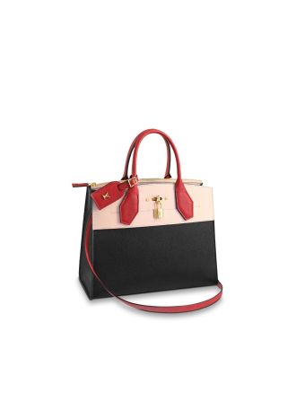 #M53804 Louis Vuitton 2019 City Steamer Mini-Noir Creme Bourgogne