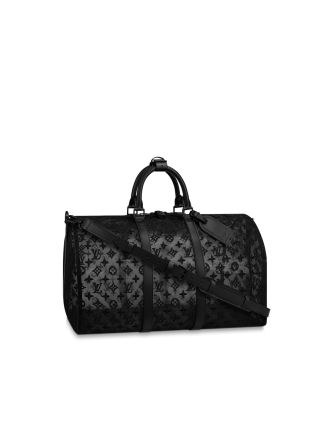 #M53971 Louis Vuitton 2019 Monogram-embossed Keepall Bandouliere 50