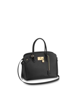 #M54348 Louis Vuitton 2019 Veau Nuage Milla MM Handbag-Black