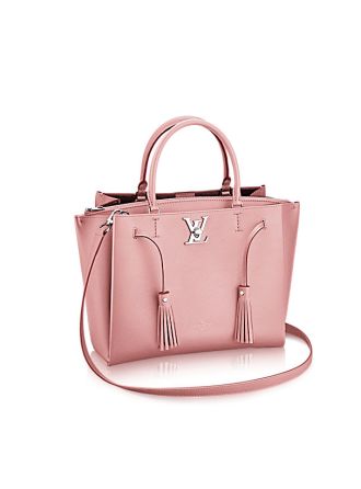 M54572 Louis Vuitton 2017 Premium Lockmeto Calfskin Handbag- Pink