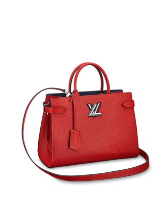 M54811 Louis Vuitton 2018 Premium EPI Leather Twist Tote -Red
