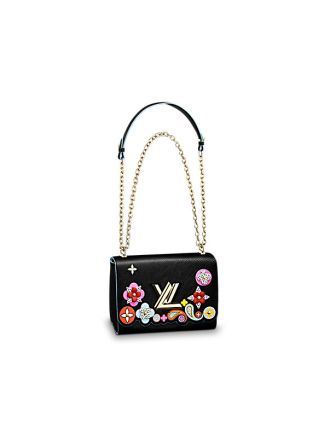 M54857 Louis Vuitton Premium Limited Edition EPI Leather Twist MM-Black or Red