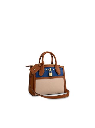 #M55099 Louis Vuitton Pre-Fall 2019 City Steamer Mini-Blue/Beige