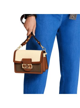 #M55504 Louis Vuitton 2019 Mini Dauphine Cream / Kombu
