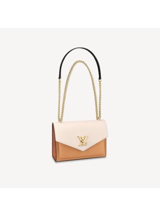 #M56641 Louis Vuitton Mylockme Chain Bag-Brown