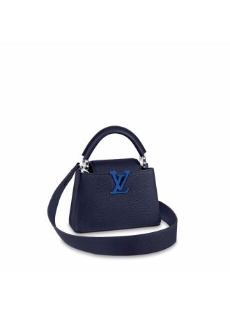 #M56770 Louis Vuitton Taurillon Capucines Mini-Atlantic Dark Blue