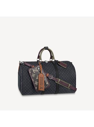 #M56856 Louis Vuitton Keepall Bandouliere 50 Virgil Abloh’s New “Patchwork” Version