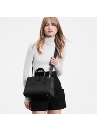 #M57680 Louis Vuitton Epi Grained Grenelle Tote PM-Black