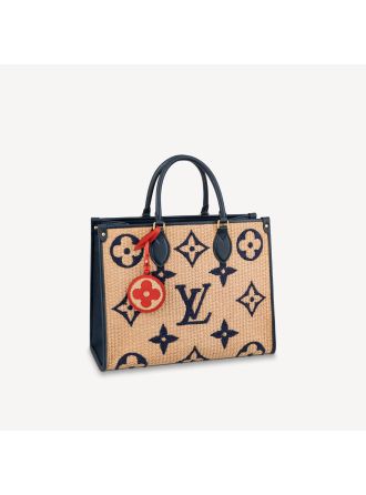 #M57723 Louis Vuitton Monogram Raffia OnTheGo MM