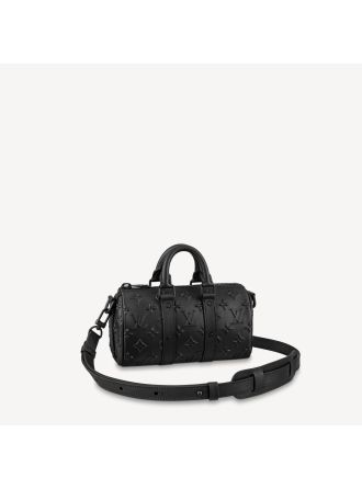 #M57960 Louis Vuitton Monogram Seal Keepall XS-Black