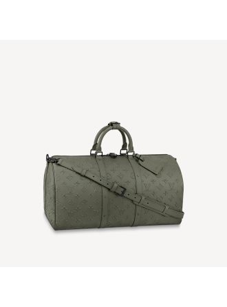 #M57963 Louis Vuitton Monogram Seal Keepall Bandouliere 50