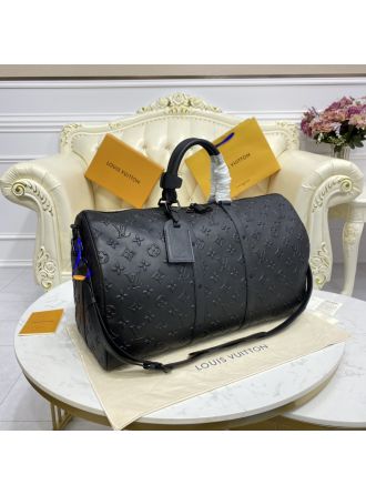 #M57964 Louis Vuitton Damier Salt Canvas Keepall Bandouliere 50