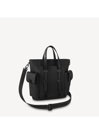 #M58479 Louis Vuitton Taurillon Leather Classic Christopher Backpack-Black