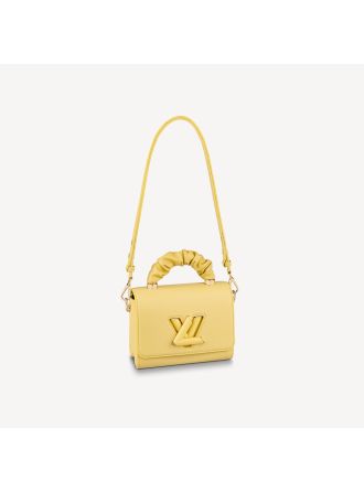 #M58571 Louis Vuitton Taurillon Leather Twist PM-Yellow