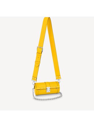 #M58647 Louis Vuitton Epi Papillon Trunk Handbag-Yellow