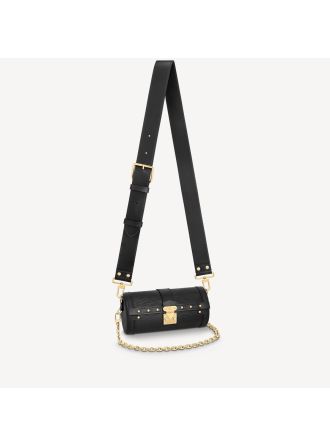 #M58655 Louis Vuitton Epi Papillon Trunk Handbag-Black
