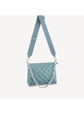 #M58699 Louis Vuitton Monogram Embossed Puffy Coussin PM Handbag