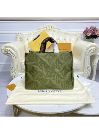 #M59005 Louis Vuitton Monogram Econyl OnTheGo GM Tote Bag-Green