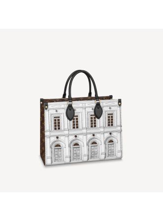#M59264 Louis Vuitton LVxFornasetti OnTheGo MM Tote Bag