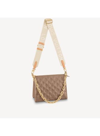 #M59277 Louis Vuitton Monogram Embossed Puffy Coussin PM Handbag